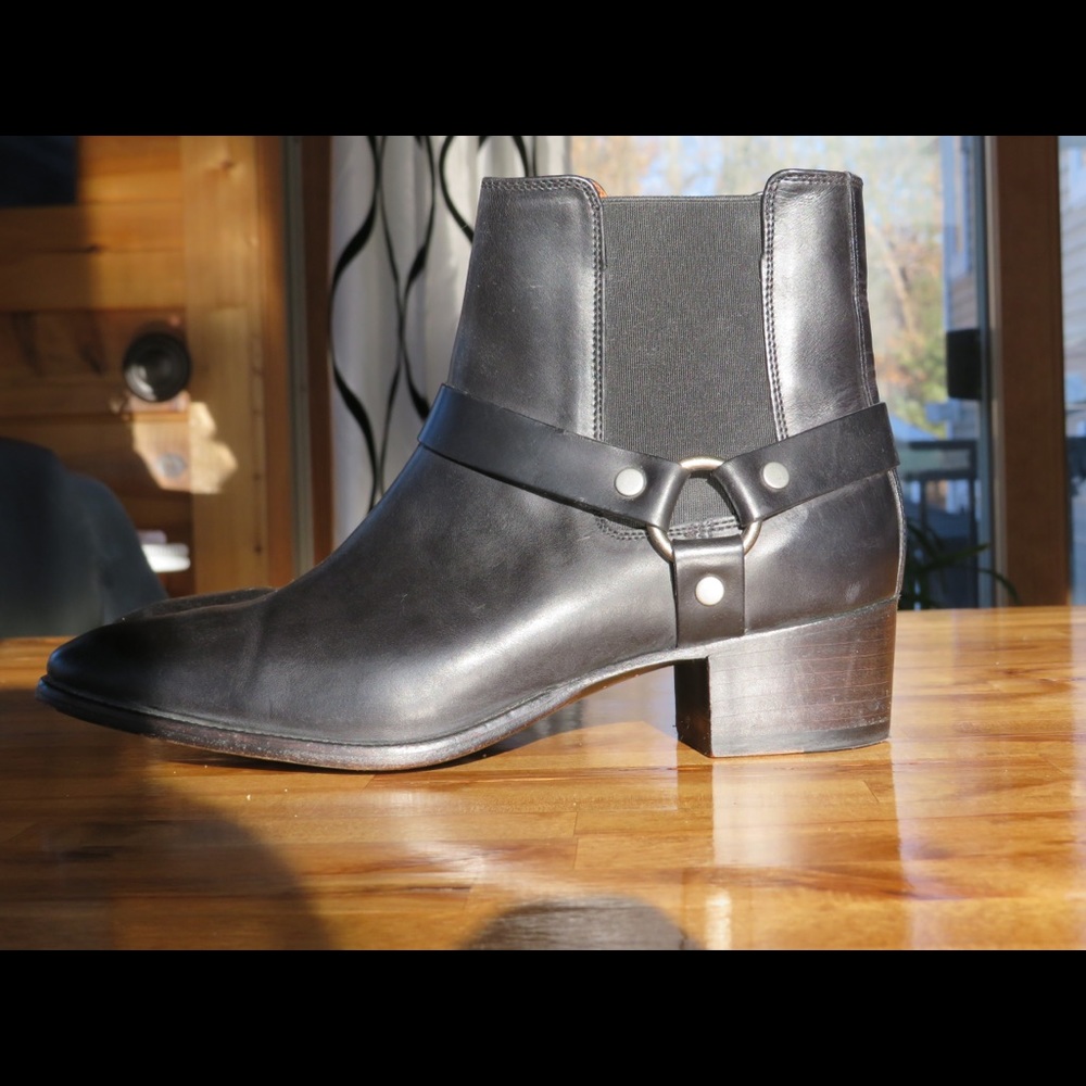 Frye Harness Ankle boot, size 9, black